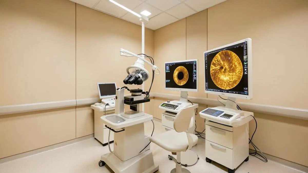 Ophthalmic operating room equipped for vitreoretinal surgery